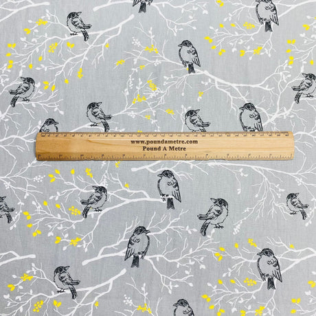 Pound A Metre Per Metre Per Metre Digitally Printed 100% Cotton- 45" Wide (Sparrow)