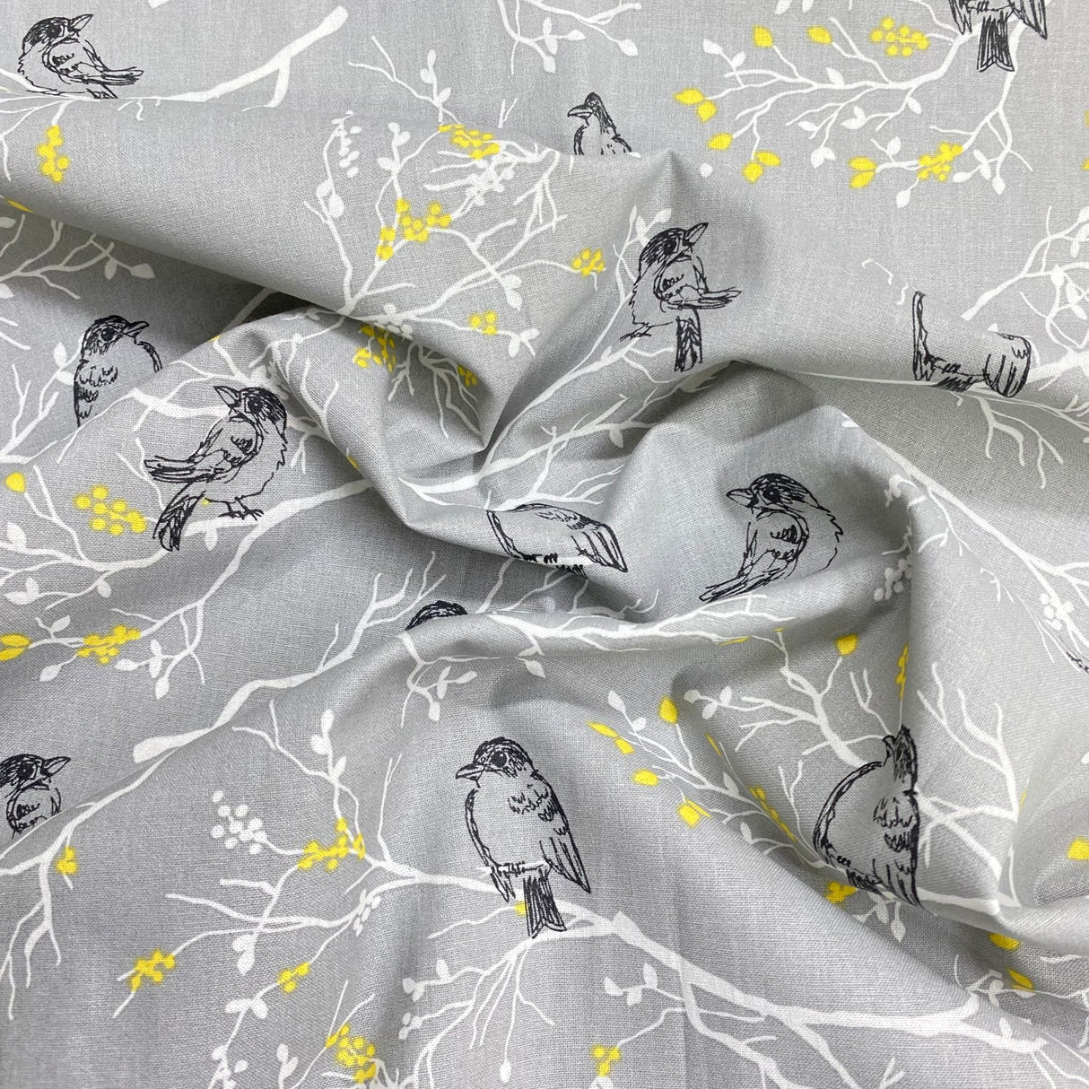 Pound A Metre Per Metre Per Metre Digitally Printed 100% Cotton- 45" Wide (Sparrow)