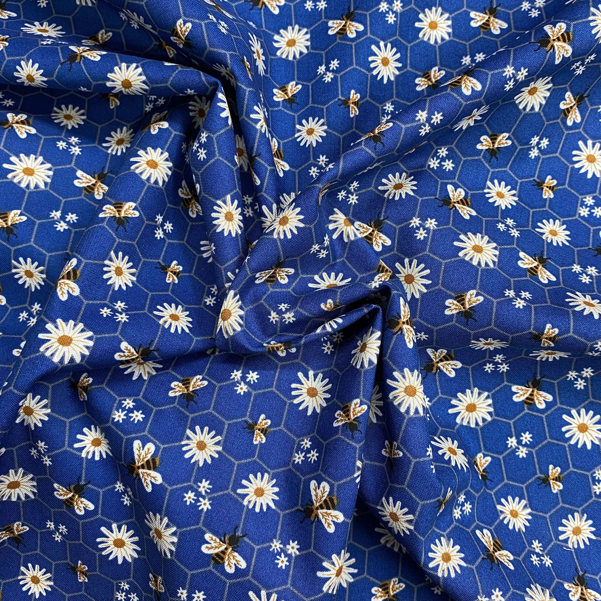 Pound A Metre Per Metre Per Metre Digitally Printed 100% Cotton- 45" Wide (Sunflower)