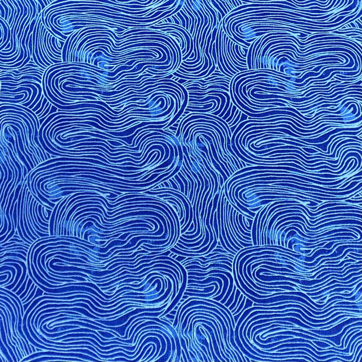 Pound A Metre Per Metre Per Metre Digitally Printed 100% Cotton- 45" Wide (Waves)