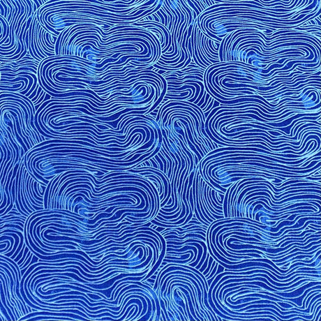 Pound A Metre Per Metre Per Metre Digitally Printed 100% Cotton- 45" Wide (Waves)