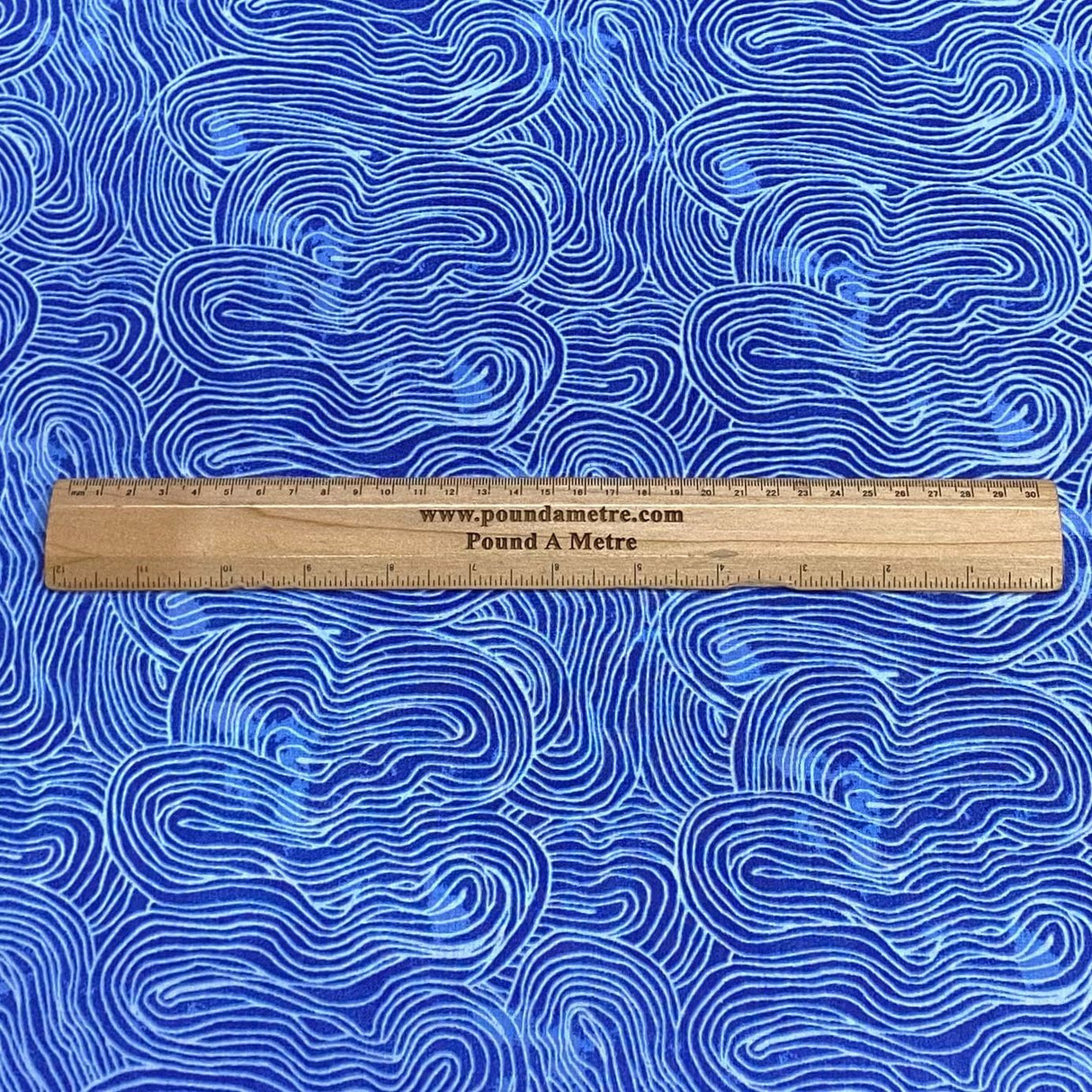 Pound A Metre Per Metre Per Metre Digitally Printed 100% Cotton- 45" Wide (Waves)