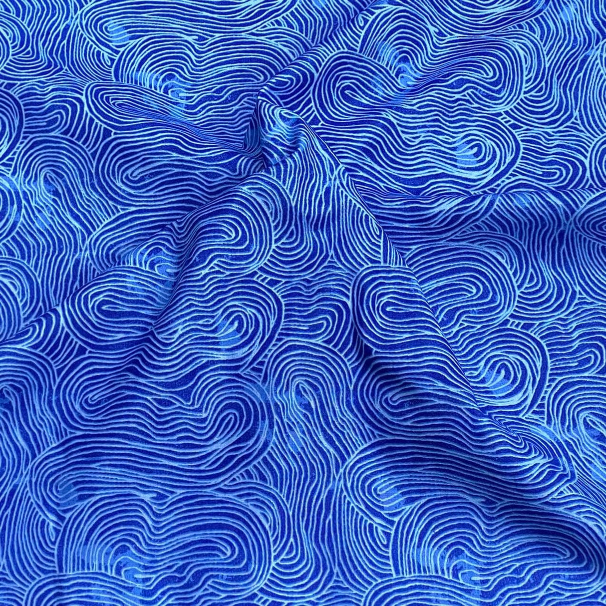 Pound A Metre Per Metre Per Metre Digitally Printed 100% Cotton- 45" Wide (Waves)