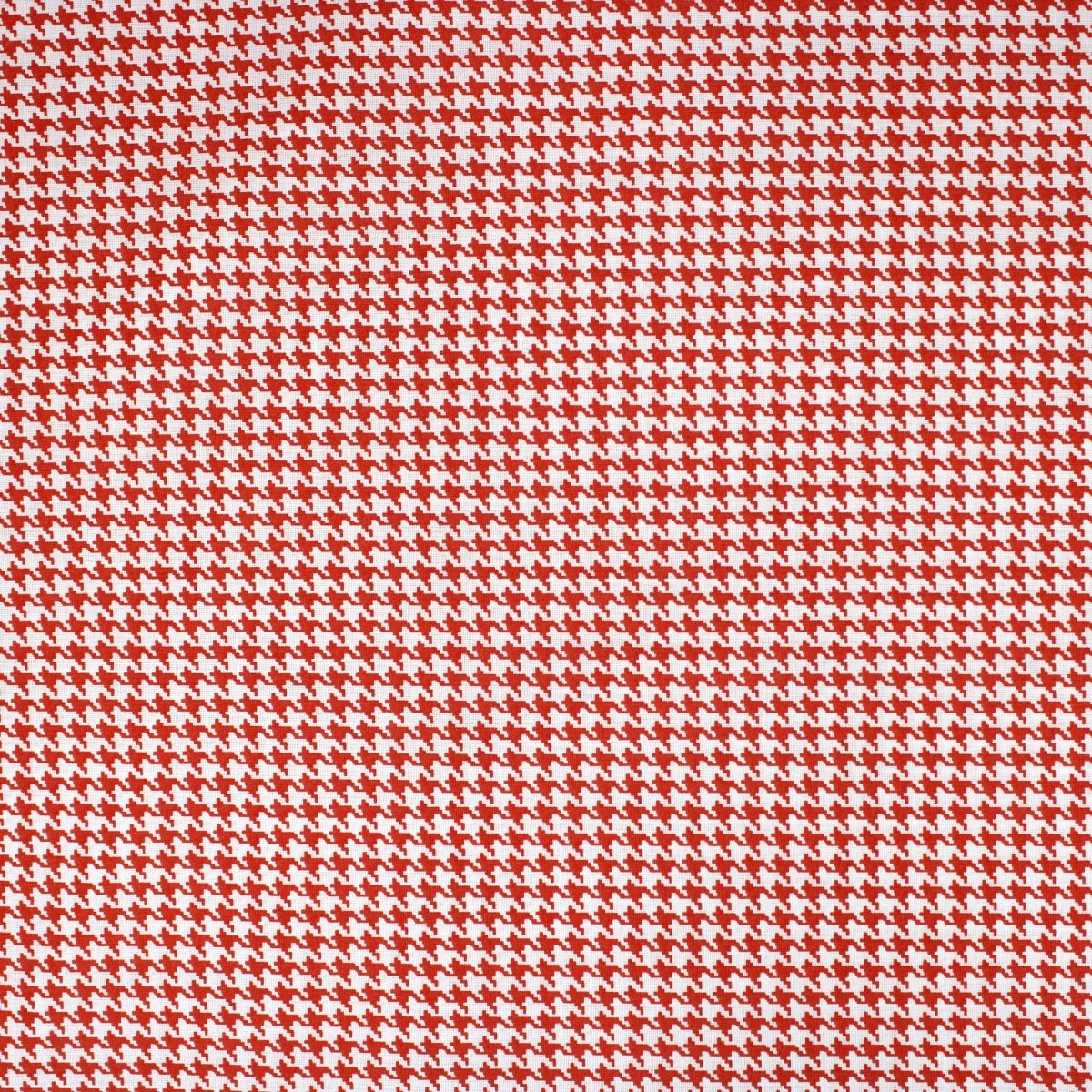 Per Metre Digitally Printed 100% Cotton- 55" Wide (Red Houndstooth) - Pound A Metre
