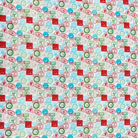 Pound A Metre Per Metre Per Metre Digitally Printed Christmas 100% Cotton- 45" Wide (Letter)