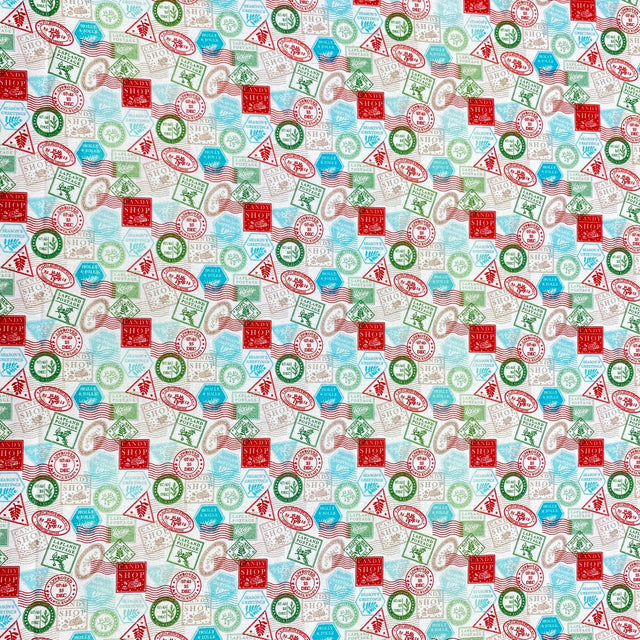 Pound A Metre Per Metre Per Metre Digitally Printed Christmas 100% Cotton- 45" Wide (Letter)