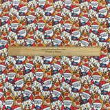 Pound A Metre Per Metre Per Metre Digitally Printed  Christmas 100% Cotton- 45" Wide (Snowman)