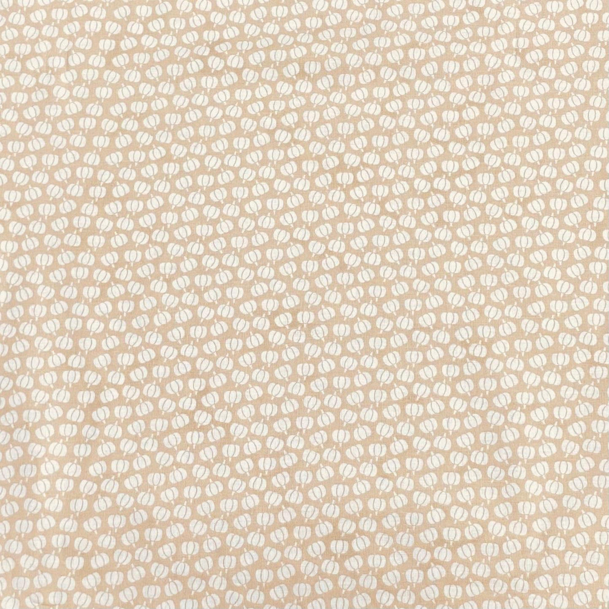 Pound A Metre Per Metre Per Metre Digitally Printed  Halloween 100% Cotton- 45" Wide (Beige Pumpkin)