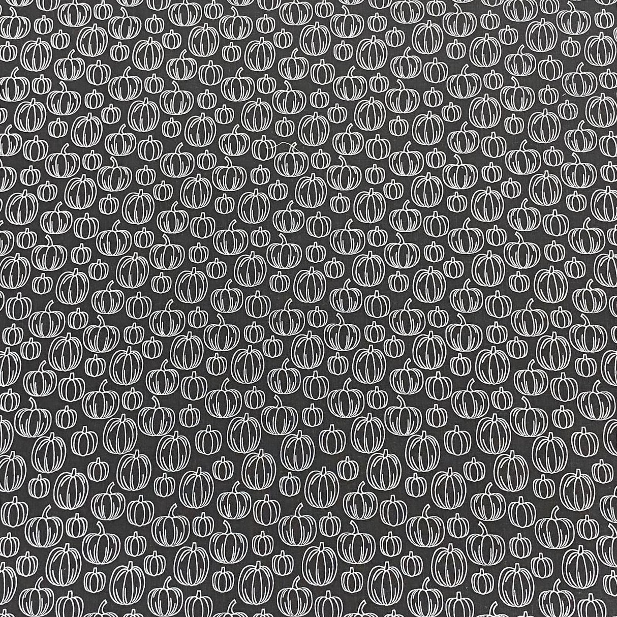 Pound A Metre Per Metre Per Metre Digitally Printed  Halloween 100% Cotton- 45" Wide (Black Pumpkin)
