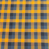 Pound A Metre Per Metre Per Metre Digitally Printed  Halloween 100% Cotton- 45" Wide (Checks Orange & Black)