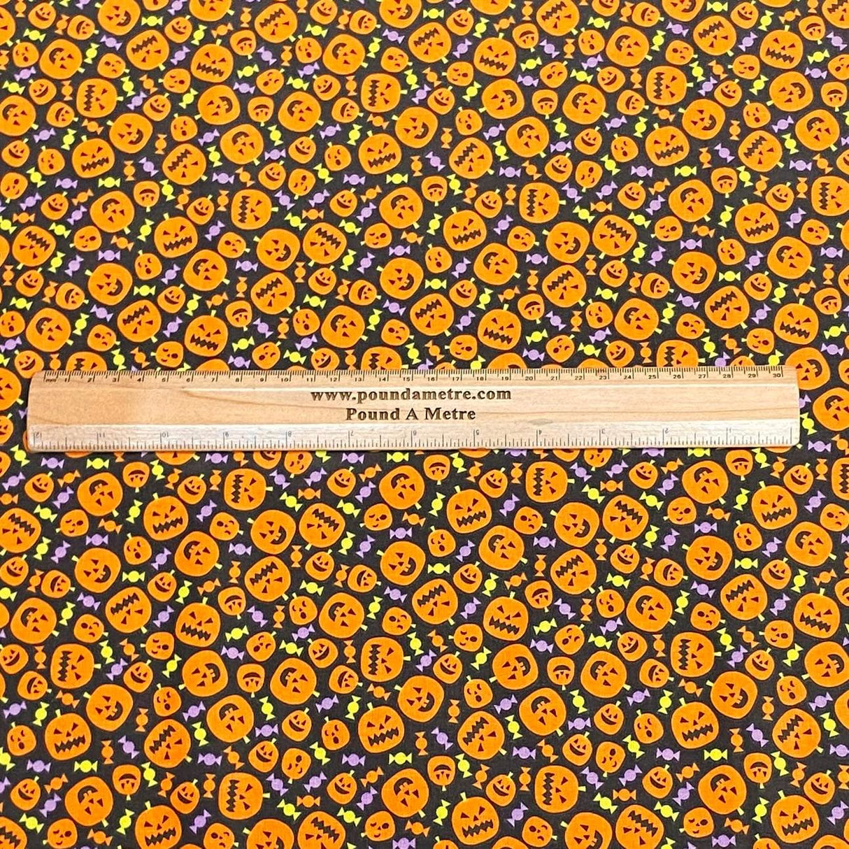Pound A Metre Per Metre Per Metre Digitally Printed  Halloween 100% Cotton- 45" Wide (Halloween)