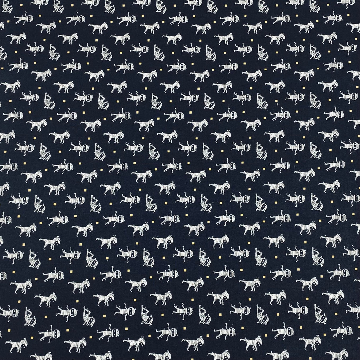 Pound A Metre Per Metre Per Metre Digitally Printed Halloween 100% Cotton- 45" Wide (Mummy)