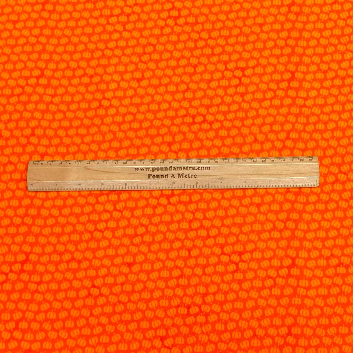 Pound A Metre Per Metre Per Metre Digitally Printed  Halloween 100% Cotton- 45" Wide (Orange Pumpkin)
