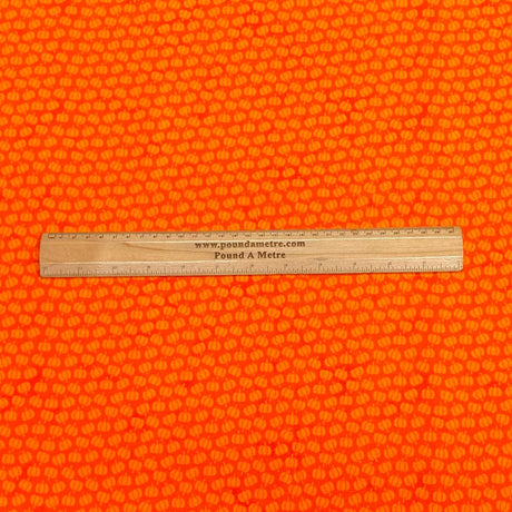 Pound A Metre Per Metre Per Metre Digitally Printed  Halloween 100% Cotton- 45" Wide (Orange Pumpkin)