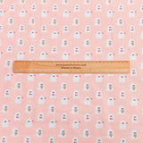 Pound A Metre Per Metre Per Metre Digitally Printed  Halloween 100% Cotton- 45" Wide (Pink Ghost)
