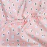 Pound A Metre Per Metre Per Metre Digitally Printed  Halloween 100% Cotton- 45" Wide (Pink Ghost)