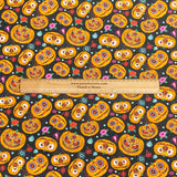 Pound A Metre Per Metre Per Metre Digitally Printed  Halloween 100% Cotton- 45" Wide ()