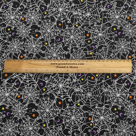 Pound A Metre Per Metre Per Metre Digitally Printed  Halloween 100% Cotton- 45" Wide (Web)