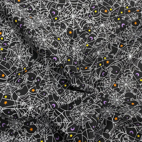 Pound A Metre Per Metre Per Metre Digitally Printed  Halloween 100% Cotton- 45" Wide (Web)