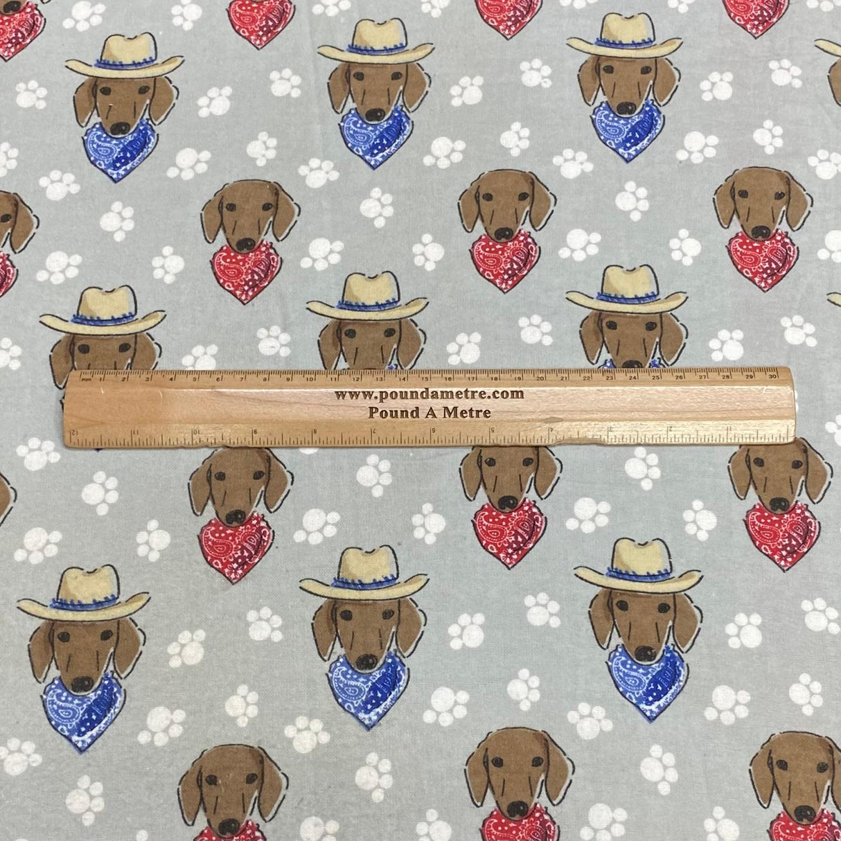 Pound A Metre Per Metre High Quality Brushed Cotton - 45" Wide (American Dog)