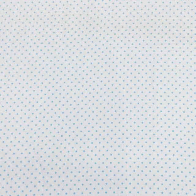 Pound A Metre Per Metre High Quality Brushed Cotton - 45" Wide (Blue Polka)
