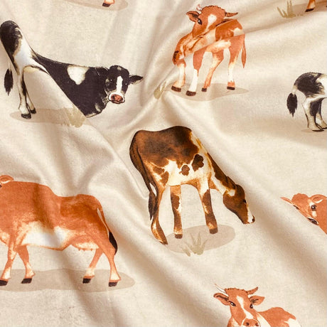 Pound A Metre Per Metre High Quality Brushed Cotton - 45" Wide (Cow)