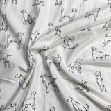 Pound A Metre Per Metres Per Metre High Quality Brushed Cotton - 45" Wide (Drawing Dog)