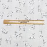 Pound A Metre Per Metres Per Metre High Quality Brushed Cotton - 45" Wide (Drawing Dog)