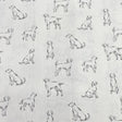 Pound A Metre Per Metres Per Metre High Quality Brushed Cotton - 45" Wide (Drawing Dog)
