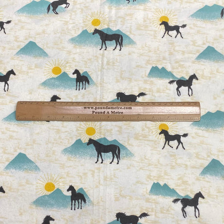Pound A Metre Per Metre High Quality Brushed Cotton - 45" Wide (Horse)