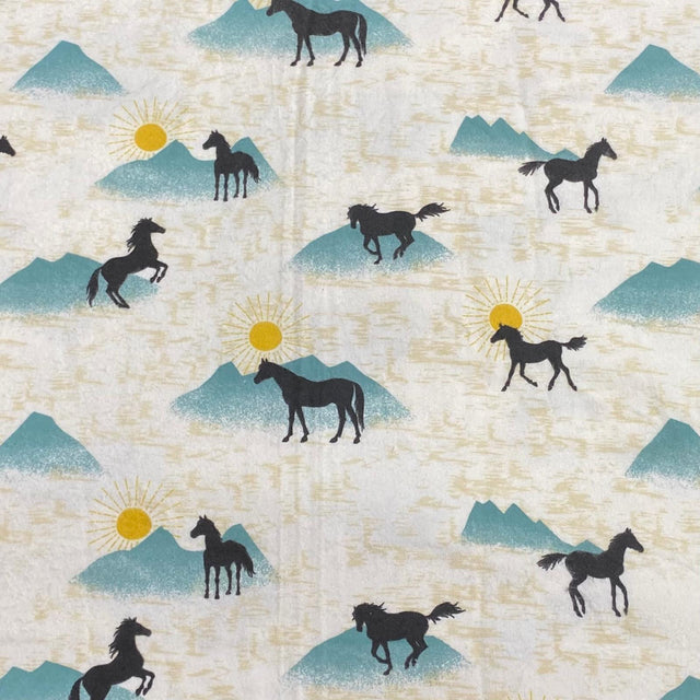 Pound A Metre Per Metre High Quality Brushed Cotton - 45" Wide (Horse)