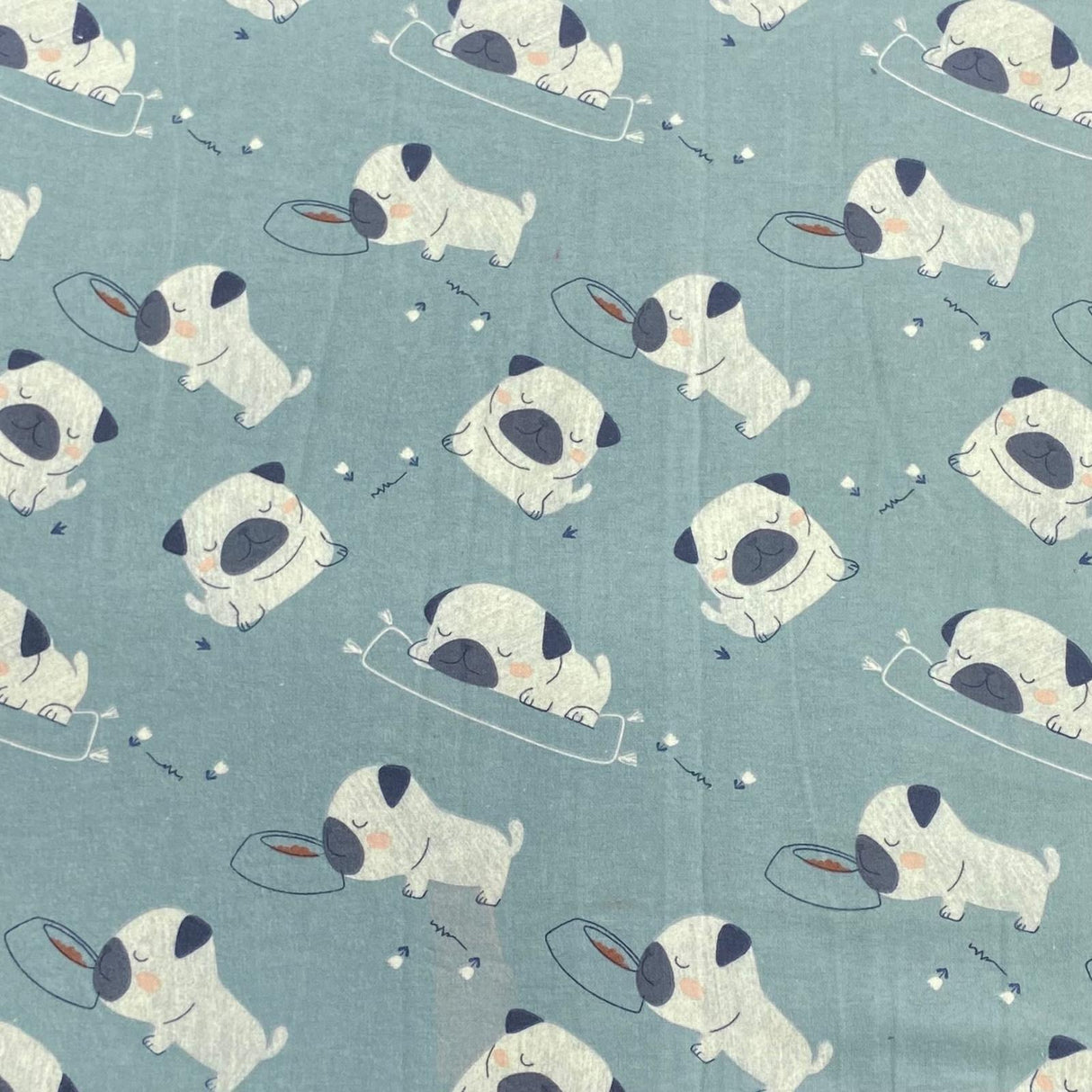 Pound A Metre Per Metre High Quality Brushed Cotton - 45" Wide (Lazy Dog)