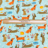Pound A Metre Per Metre Per Metre High Quality Brushed Cotton - 45" Wide (Mint Dog)