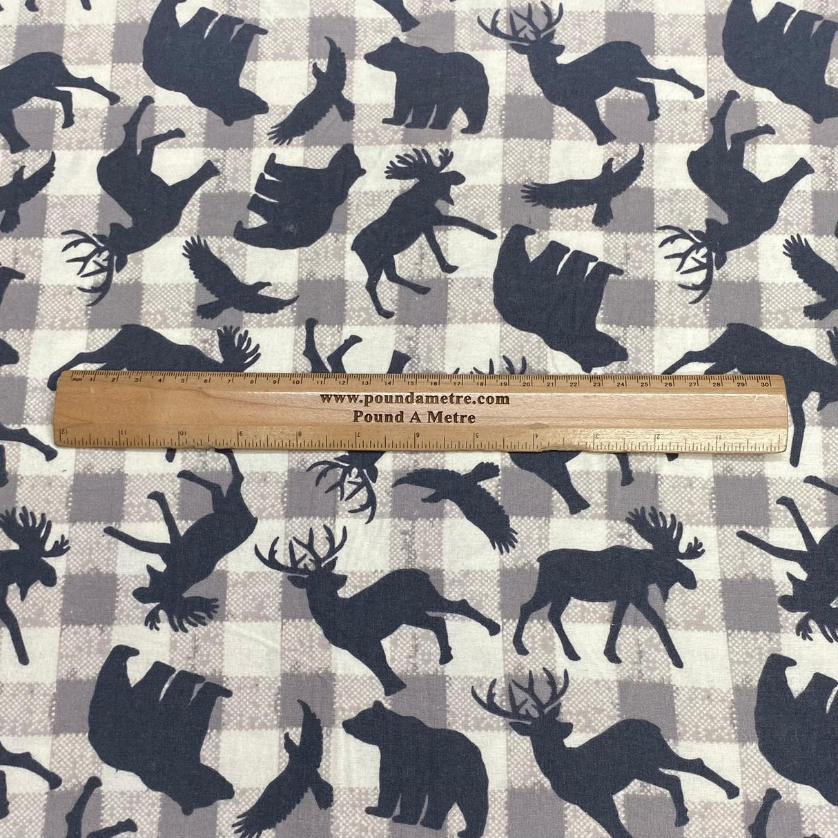 Pound A Metre Per Metre High Quality Brushed Cotton - 45" Wide (Moose & Bear)