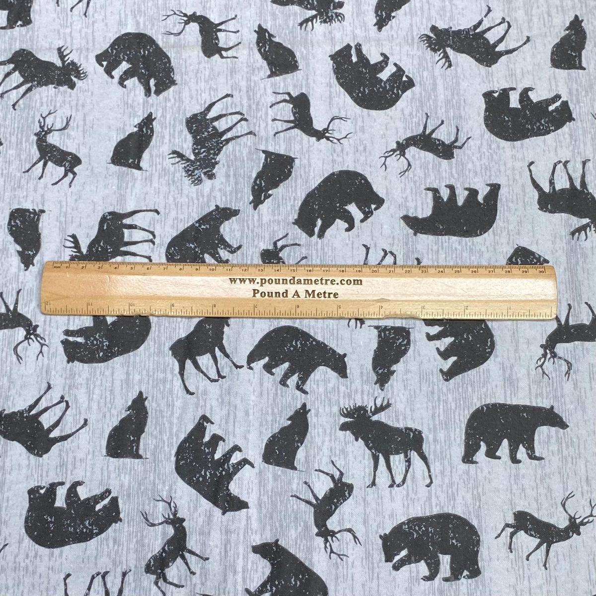Pound A Metre Per Metre High Quality Brushed Cotton - 45" Wide (Moose & Bear)