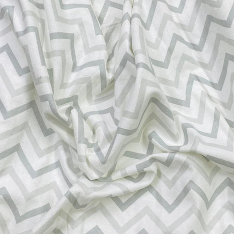 Pound A Metre Per Metre High Quality Brushed Cotton - 45" Wide (Zigzag)