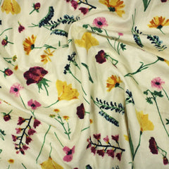 Per Metre High Quality Joann Brushed Cotton - 45" Wide (Floral) - Pound A Metre