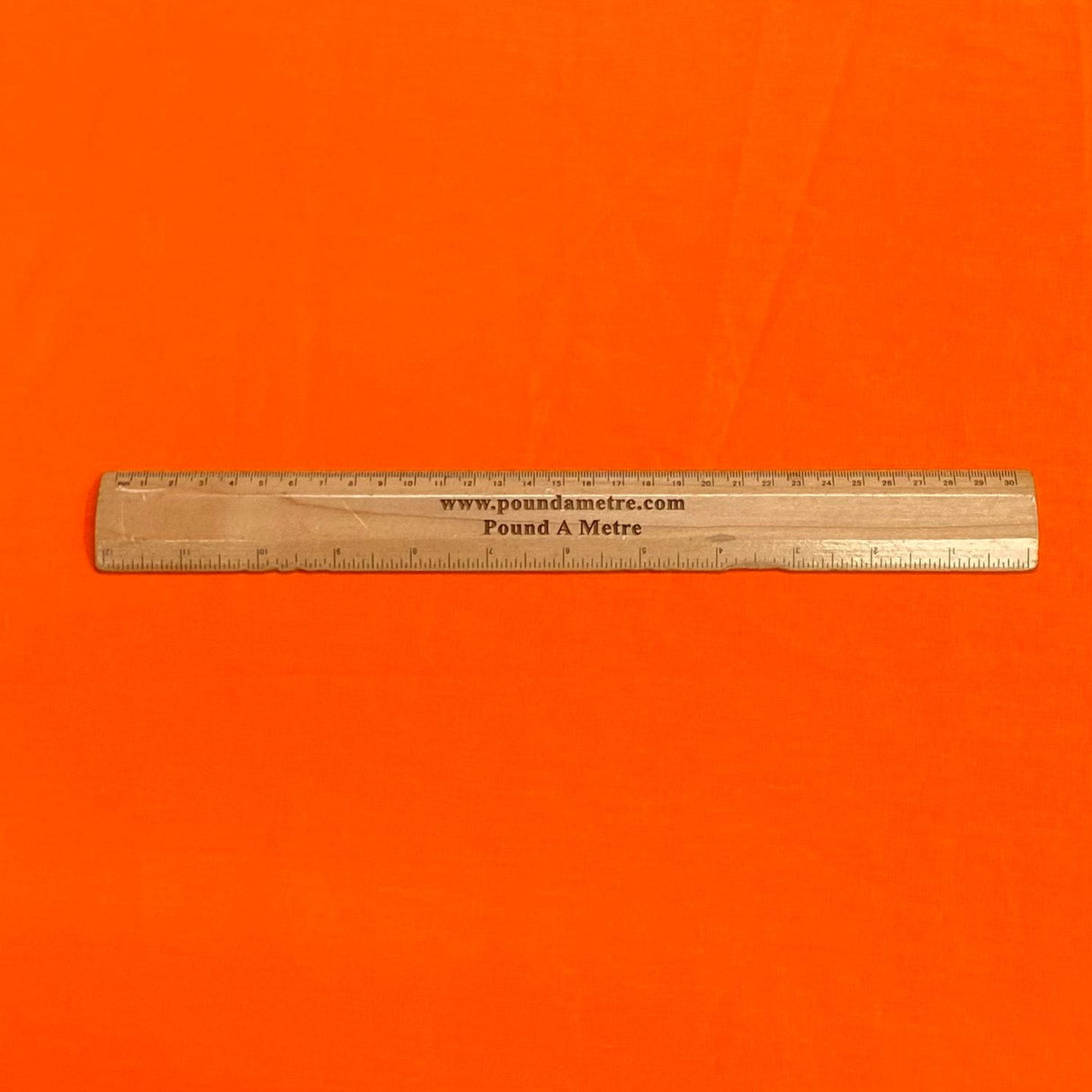 Pound A Metre Per Metre Linen Look 100% Cotton - 59'' Wide (Orange)