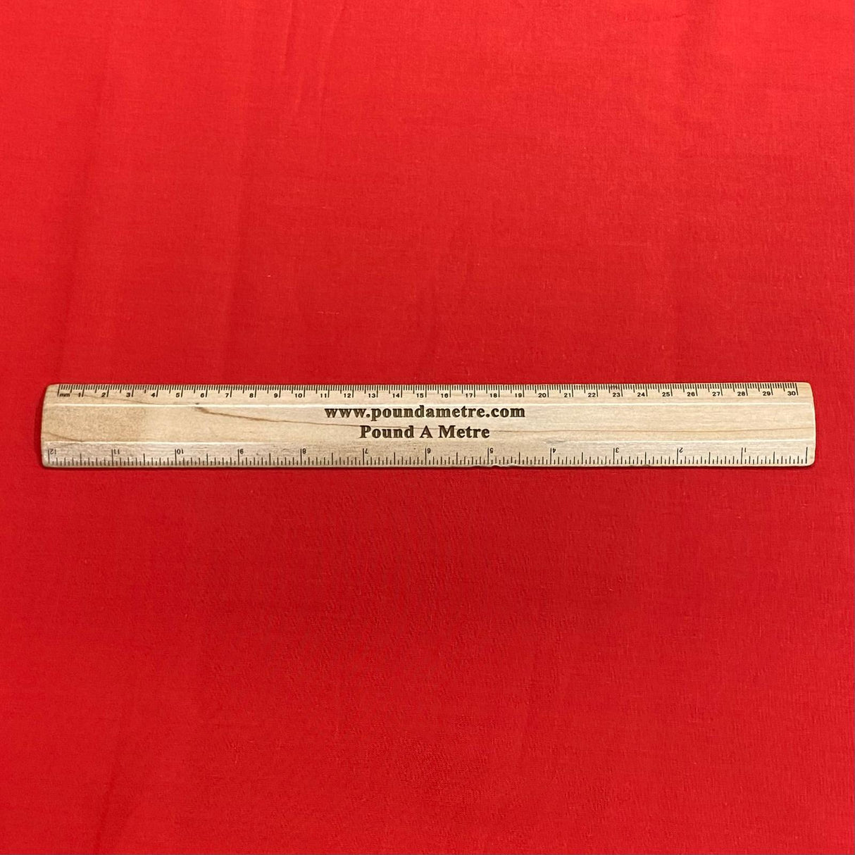 Pound A Metre Per Metre Linen Look 100% Cotton - 59'' Wide (Red)