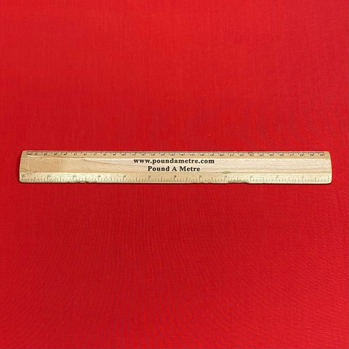 Pound A Metre Per Metre Linen Look 100% Cotton - 59'' Wide (Red)