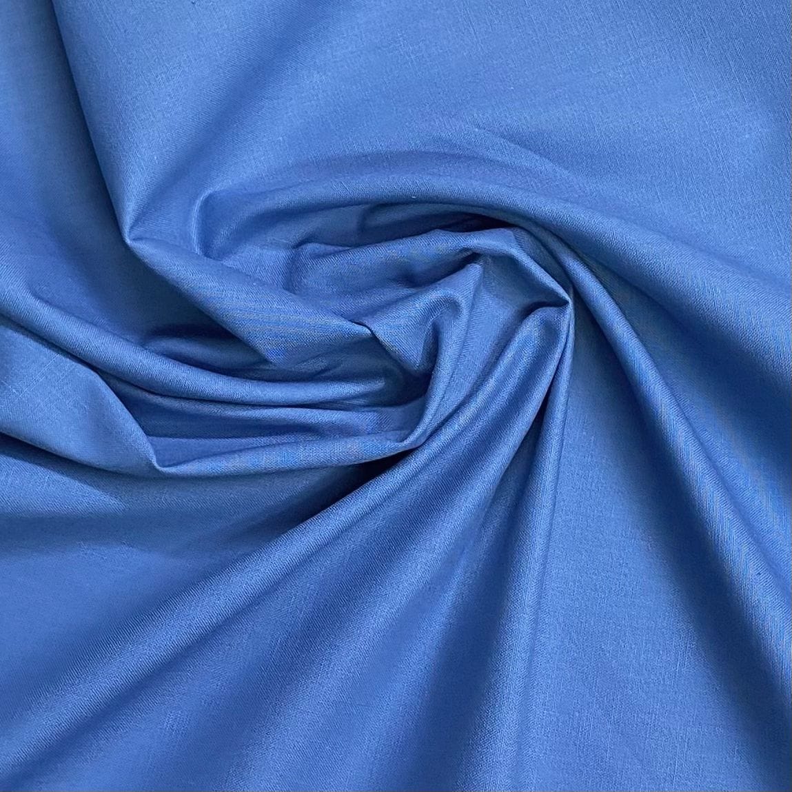 Pound A Metre Per Metre Linen Look 100% Cotton - 59'' Wide (Teal)