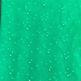 Pound A Metre Per Metre Luxurious Beads On Mesh - 55" wide (Green)
