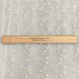 Pound A Metre Per Metre Luxurious Beads On Mesh - 55" wide (Ivory)