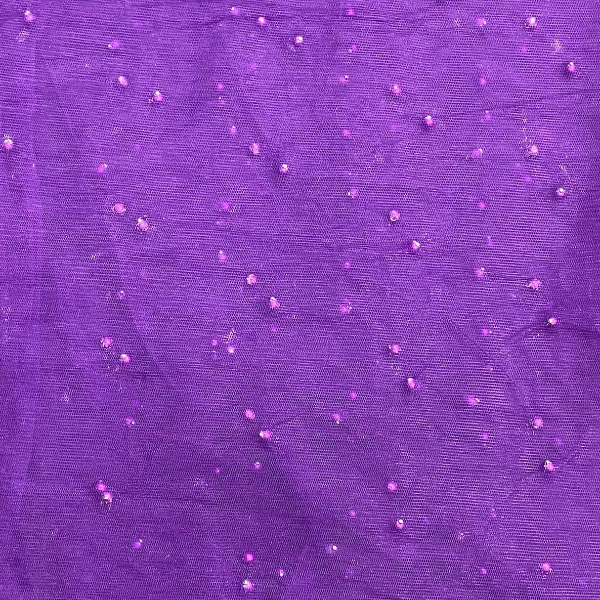 Pound A Metre Per Metre Luxurious Beads On Mesh - 55" wide (Purple)