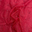 Pound A Metre Per Metre Luxurious Beads On Mesh - 55" wide (Red)