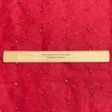 Pound A Metre Per Metre Luxurious Beads On Mesh - 55" wide (Red)