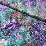 Pound A Metre Per Metre Luxurious Quality 100% Indian Cotton Batik - 45" Wide (Aqua)