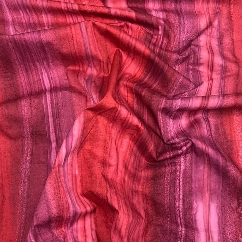 Pound A Metre Per Metre Luxurious Quality 100% Indian Cotton Batik - 45" Wide (Beetroot)