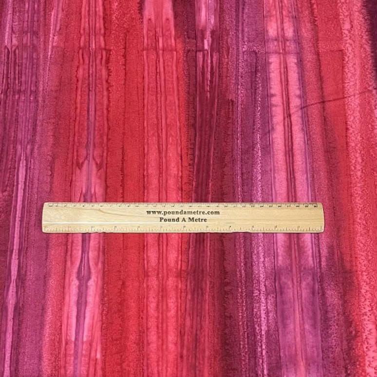 Pound A Metre Per Metre Luxurious Quality 100% Indian Cotton Batik - 45" Wide (Beetroot)