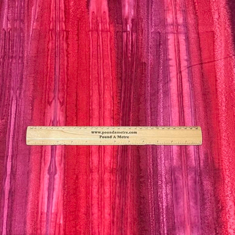 Pound A Metre Per Metre Luxurious Quality 100% Indian Cotton Batik - 45" Wide (Beetroot)